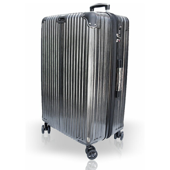【禾雅時尚】NEW Starlight-20吋髮絲海關鎖ABS+PC硬殼行李箱-黑銀(JT1702-BH20)