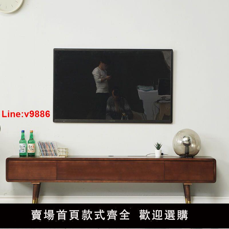 【臺灣公司 超低價】全實木電視櫃小戶型迷你小型超薄超窄全實木簡易極簡落地電視機櫃