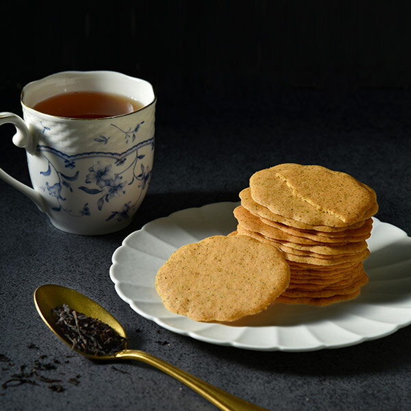 【瑪莎拉手工餅乾】法國奶油薄片-伯爵紅茶 | 薄片餅乾、紅茶餅乾|日式包(100g)