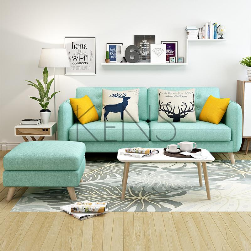 【KENS】沙發 沙發椅 北歐風格布藝沙發小戶型簡約現代客廳單雙人三人整裝日式公寓
