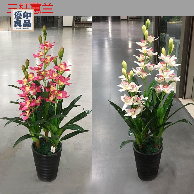 免運 工廠現貨 模擬樹 模擬綠植 仿真植物 裝飾假樹 模擬樹三桿蕙蘭電視櫃塑膠裝飾綠植客廳盆景室內盆栽假花落地擺件免運 工廠現貨 模擬樹 模擬綠植 仿真植物 裝飾假樹免運/可開發票 工廠直銷 特價出 y5418