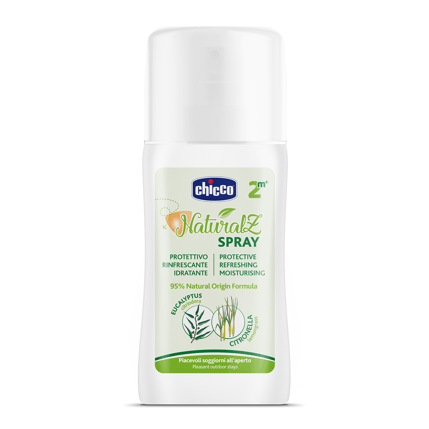 【CHICCO】NaturalZ 植萃清爽防蚊噴液100ml★衛立兒生活館★