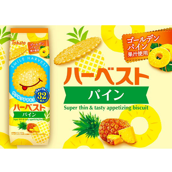 【江戶物語】Tohato 東鳩 微笑薄餅系列 32枚入 薄脆餅乾 芝麻/奶油吐司/抹茶/鳳梨 小麥圓餅 日本原裝進口