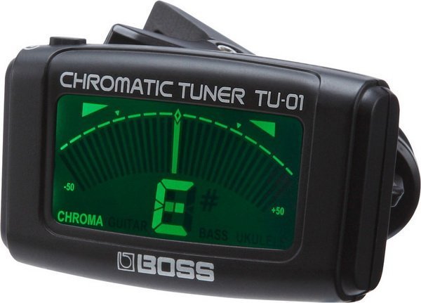 全新 BOSS TU-01 夾式調音器 可調吉他/貝斯/烏克麗麗/小提琴 TU1 TU01【唐尼樂器】