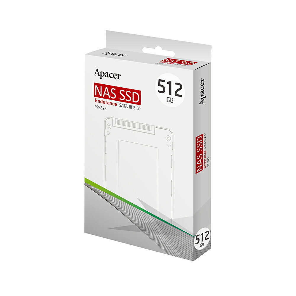 Apacer 宇瞻 PPSS25 SATA III 固態硬碟-512GB PPSS25-512GB