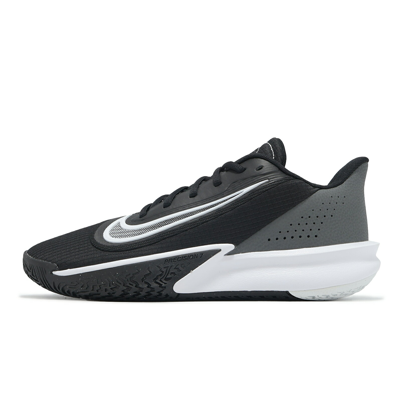 Nike 籃球鞋 Precision VII 男鞋 黑白 緩衝 輕量 運動鞋 FN4322-005