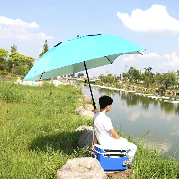超輕碳素釣魚傘2.4/2.2米萬向摺疊防雨曬紫外線漁具用品【年終特惠】
