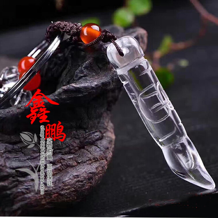 白水晶文昌筆吊墜學生轉運助考文昌八將狀元筆鑰匙扣金榜 2