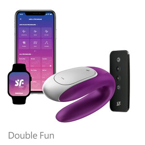 德國Satisfyer Double Fun 智能遙控雙人共震器 (紫)