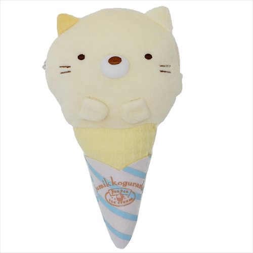 日貨 角落小夥伴 貓咪 零錢包 冰淇淋 娃娃 玩偶 包包 Sumiko 角落生物 正版 J00015157