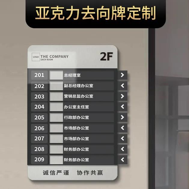 免運/可開票 廣告牌 標示牌 提示牌 門牌 告示牌 海報架 定製亞克力酒店房間指示牌員工去向牌樓層引導牌抽拉更換指引牌P
