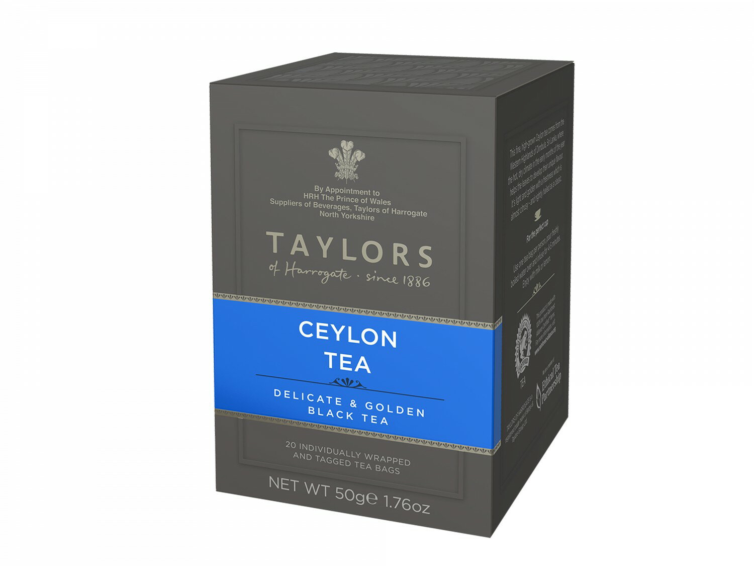 英國 Taylors 皇家錫蘭紅茶 - 皇家茶包系列 Ceylon Tea 20入/盒