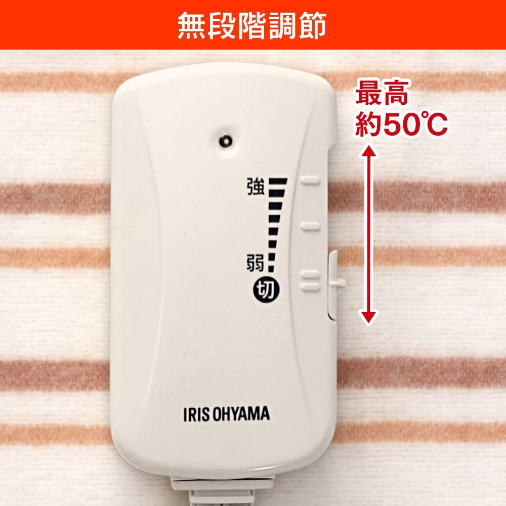【日本代購】IRIS OHYAMA 電熱毯 可水洗 140×80cm EHB-1408-T
