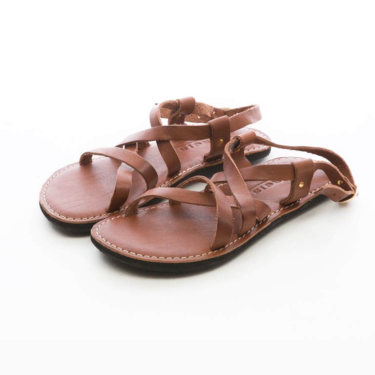 <br/><br/>  Vibram雙色牛皮羅馬涼鞋#31125咖啡色 -ARGIS日本製手工皮鞋<br/><br/>