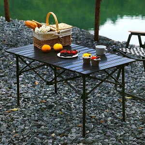 桌戶外折疊桌椅折疊便攜式鋁合金一桌子四椅套裝露營野餐裝備