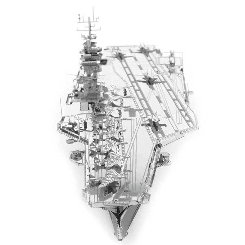 金屬拼圖DIY拼裝模型免膠3D軍事模玩 羅斯福號航母 4
