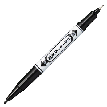 ZEBRA WYTS5-BK 黑色水性紙用雙頭極細筆