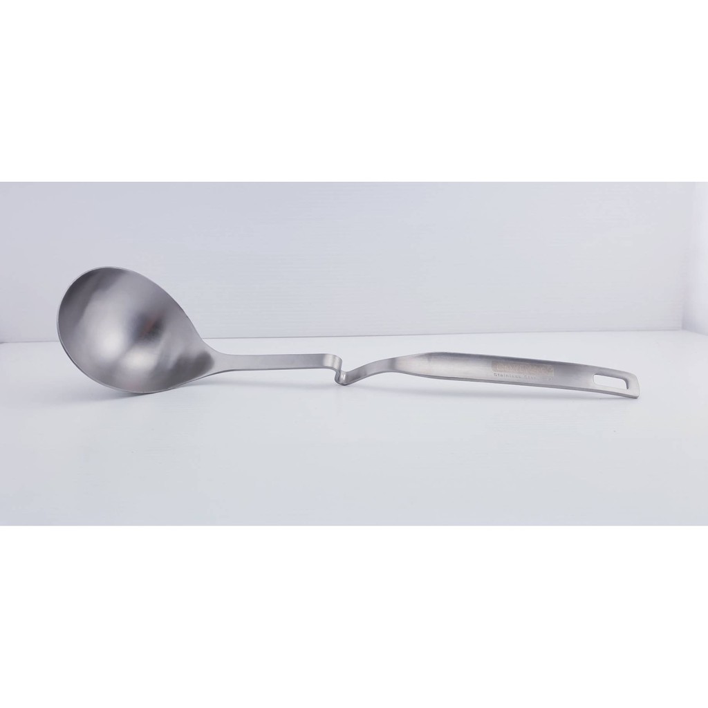 厚匠 304鍋緣可掛式湯杓 30.5CM一體成型 廚房用品 湯匙 料理用品 火鍋用品 不鏽鋼湯杓