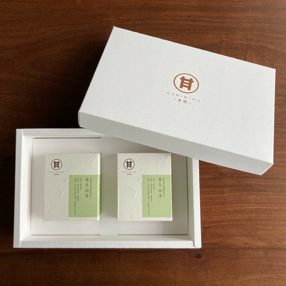 甘明禮盒 台灣原生種山茶 紅茶(50克x2盒/禮盒)