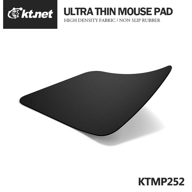 【超取免運】黑精靈超薄光學滑鼠墊 超輕薄 高密度面料 防滑橡膠 滑鼠相容性100% 可水洗 不變形 摺疊好收納 KTMP252