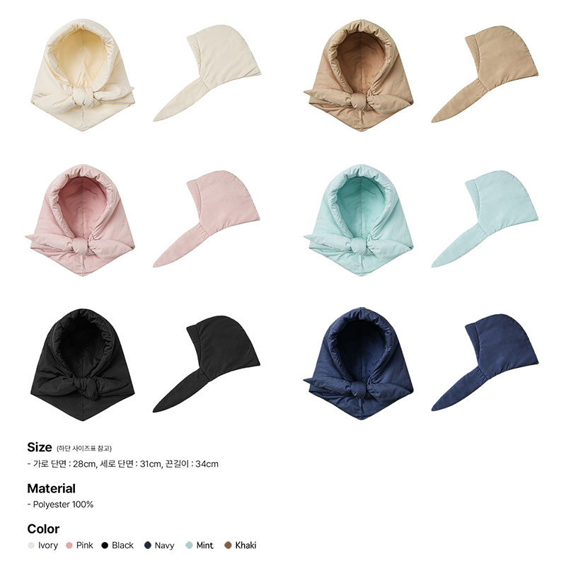 ANNAS 正韓羽絨棉蝴蝶結雷鋒帽 巴拉克拉法帽 遮耳帽 飛行帽 綁帶空氣感帽子 保暖耳罩 百搭小臉 6