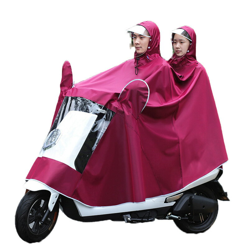電瓶車電動車加大加厚雨衣自行車雨衣摩托車雨衣雙人單人騎行雨衣 4