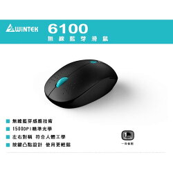 【Fun心玩】文鎧 WiNTEK 6100-2 藍芽 無線 光學滑鼠 藍芽滑鼠 無線滑鼠 1500DPI 省電滑鼠