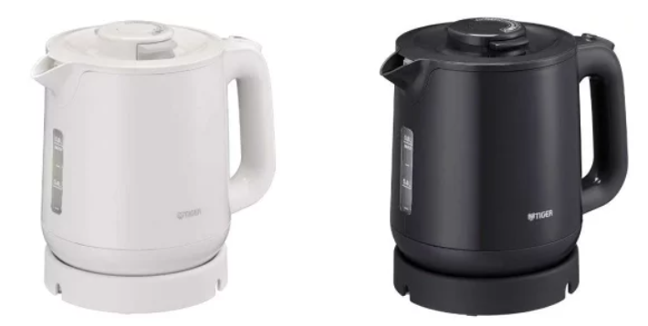 日本 TIGER 虎牌 PCJ-A082 快煮壺 熱水壺 0.8L 無蒸氣 雙層防燙 傾倒防漏 日本代購