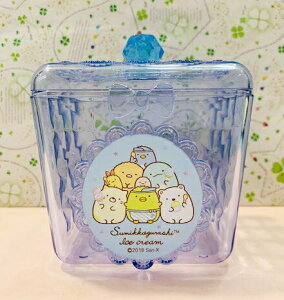 【震撼精品百貨】角落生物 Sumikko Gurashi SAN-X 透明置物盒-藍#47293 震撼日式精品百貨