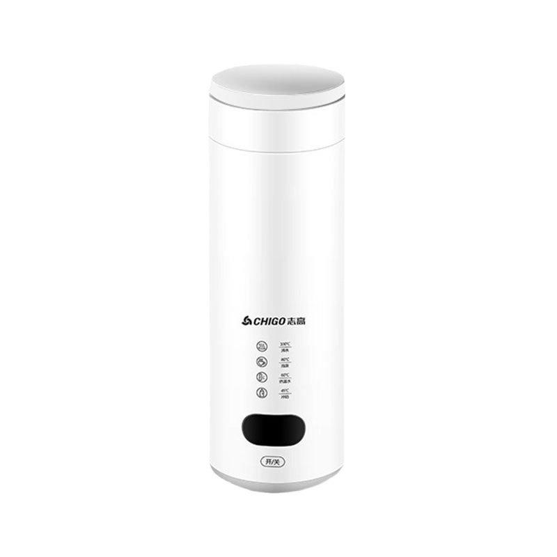 志高燒水杯電熱小型便攜式旅行辦公室燒水壺保溫杯自動加熱電熱杯【Snowbelle優選】