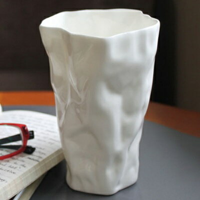 咖啡杯 彩繪馬克杯-純白立體個性不規則骨瓷水杯72ax29【獨家進口】【米蘭精品】