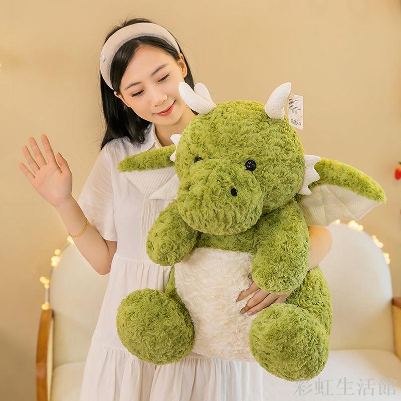 可愛小飛龍玩偶公仔白龍恐龍毛絨玩具女生床上睡覺抱枕布娃娃禮物