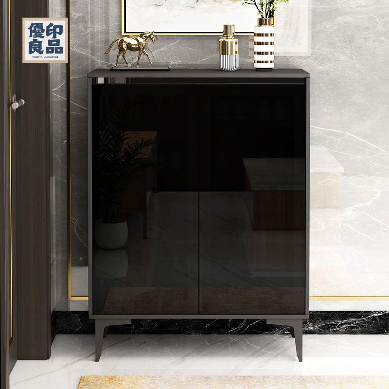 【附發票】 工廠直銷 鞋櫃 玄關櫃 入戶鞋櫃 門口鞋櫃 鞋架 輕奢鞋櫃 簡約現代玻璃門客廳收納大容量陽臺小櫃 門口玄關多層櫃全館八折/特價出 開立發票 y212