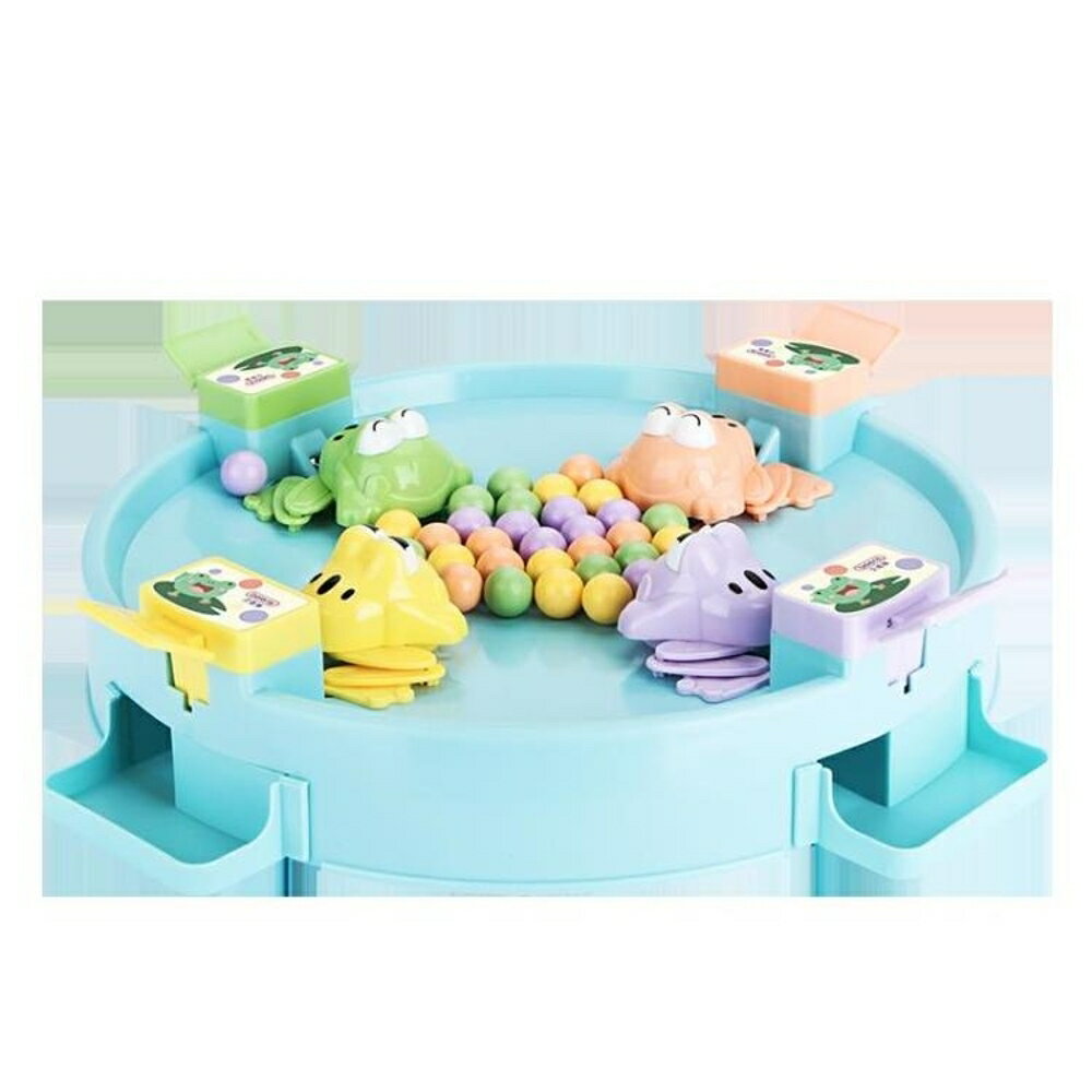 親子遊戲 貝恩施青蛙吃豆玩具 趣味親子互動游戲桌面兒童益智類 歐歐流行館