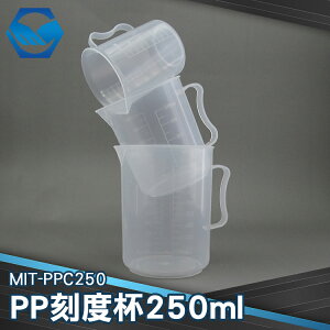 MIT-PPC250 PP刻度杯 250ml 聚丙烯材質 透明圓杯 V型設計 耐熱120度 專業器材 工仔人
