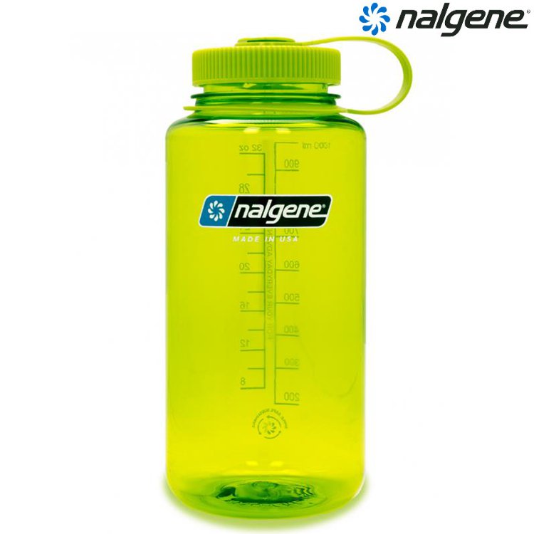 Nalgene 1000cc 寬嘴水壺/運動水瓶/寬口瓶 Tritan Sustain 美國製 2020-3532 春綠