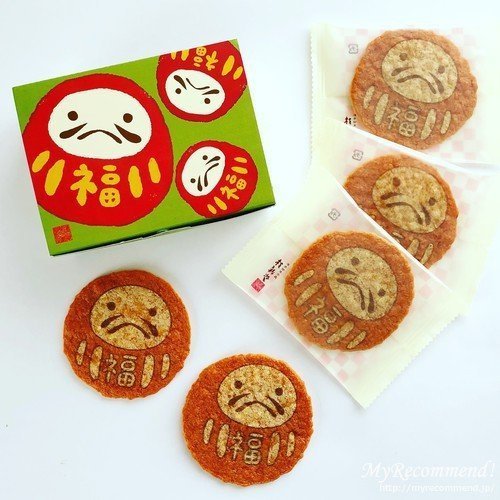 桂新堂日本百年老店仙貝濃郁酥脆海老鮮蝦仙貝餅乾期間限量款-福到幸運不倒翁禮盒組-新年禮品-現貨 0