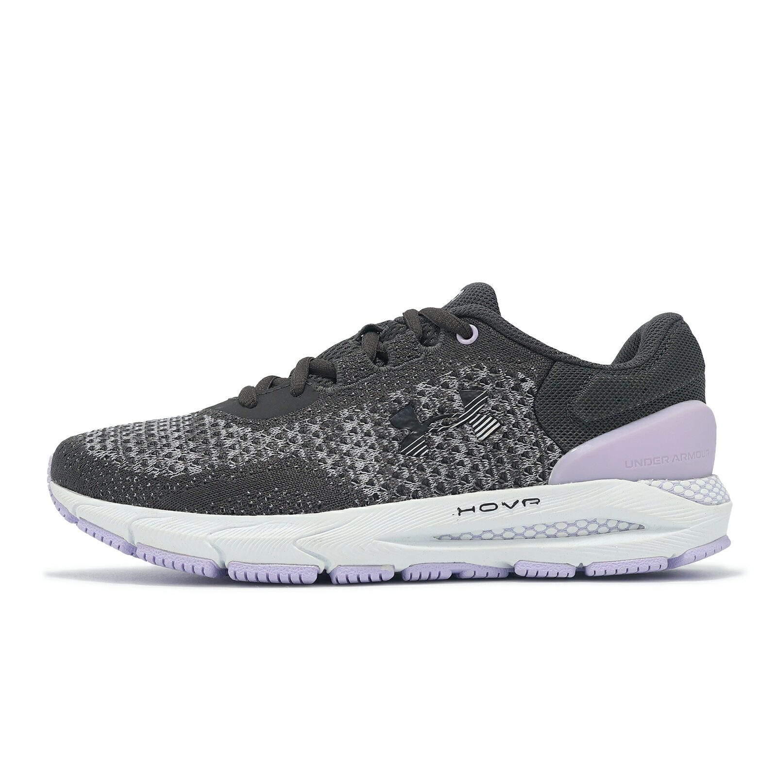Under Armour UA 慢跑鞋 HOVR Intake 6 女鞋 紫 黑 針織 緩震 運動鞋 UA