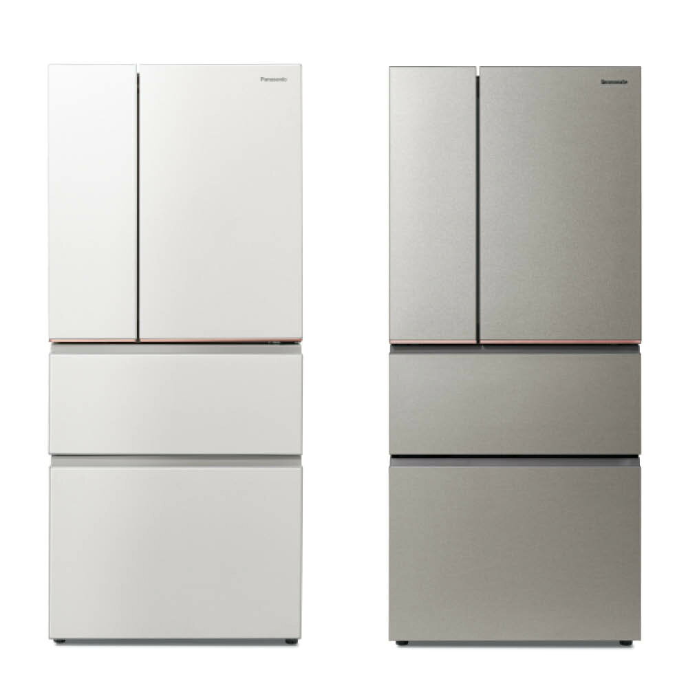 【Panasonic】610L四門日系上質系列 無邊框絲絨鋼板電冰箱 (NR-D615XV)(星礦銀/雪霧白)