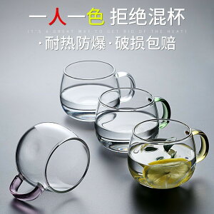 泡茶帶把玻璃杯家用耐熱ins風透明套裝耐高溫簡約清新森系水杯子