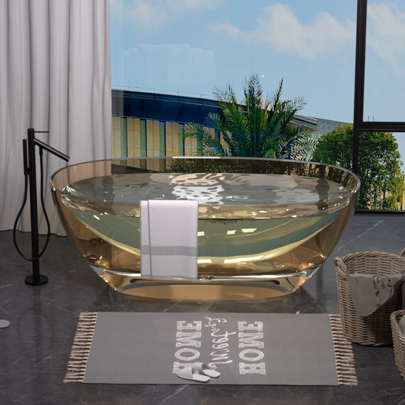 立芠透明樹脂浴缸家用彩色橢圓形浴盆酒店民宿雙人一體獨立式泡澡 浴缸/亞克力浴缸/衛浴浴盆/沐浴桶/浴桶泡泡浴/泡澡桶/保溫小缸/恆溫浴缸/小型浴缸/雙人浴缸