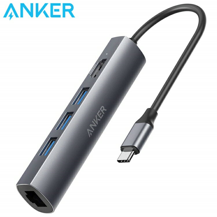 耀您館★Anker五合一HUB集線器含3個USB、HDMI和1Gbps網路LAN連接器A83310A1筆電5埠轉接器3.0