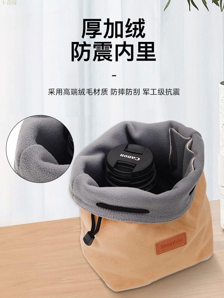 相機收納包適用於佳能r50單反微單收納袋便攜富士xt5相機包xs20拍立得ccd賓得鏡頭袋索尼6700尼康z30保護套