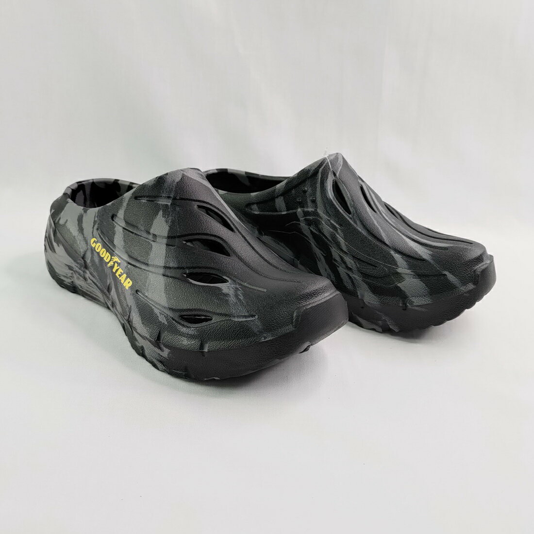 GOODYEAR 固特異 GAMP53670 男款 輕便鞋 涼鞋 拖鞋 輕量 防水 迷彩黑【iSport愛運動】