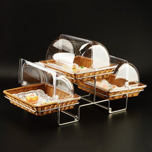 免運 酒店商用創意三層面包點心餐廳餐具帶蓋自助餐水果盤多層展示架批 特惠/快速出貨