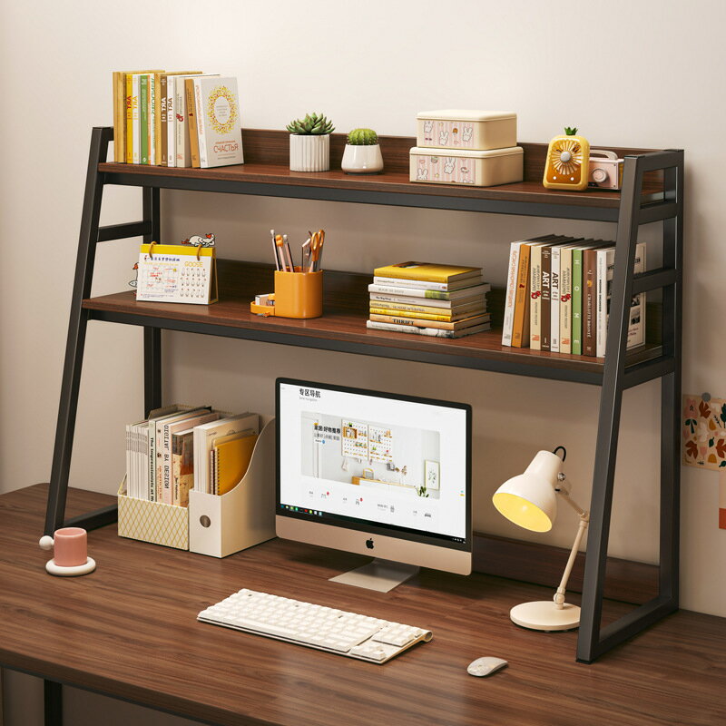 書架 書櫃 書桌 桌上置物架書架分層收納架書桌電腦桌面學生小層架多層整理小書櫃
