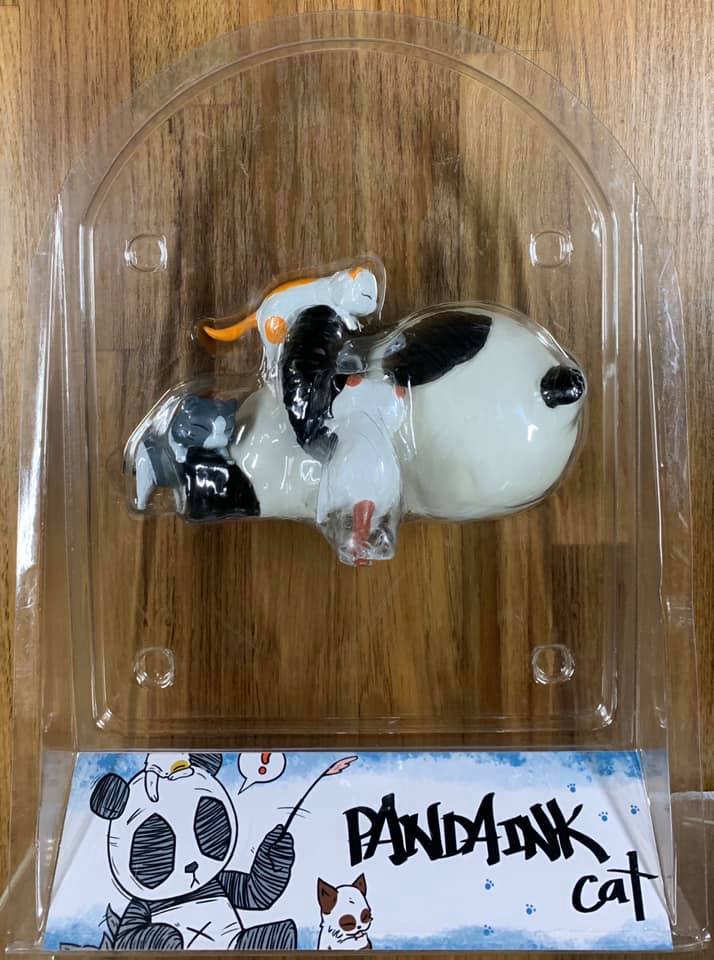 ☆勳寶玩具舖【現貨】PANDA INK [CAT] 熊貓：貓 4吋 Mighty Jaxx X CACOOCA 設計師玩具