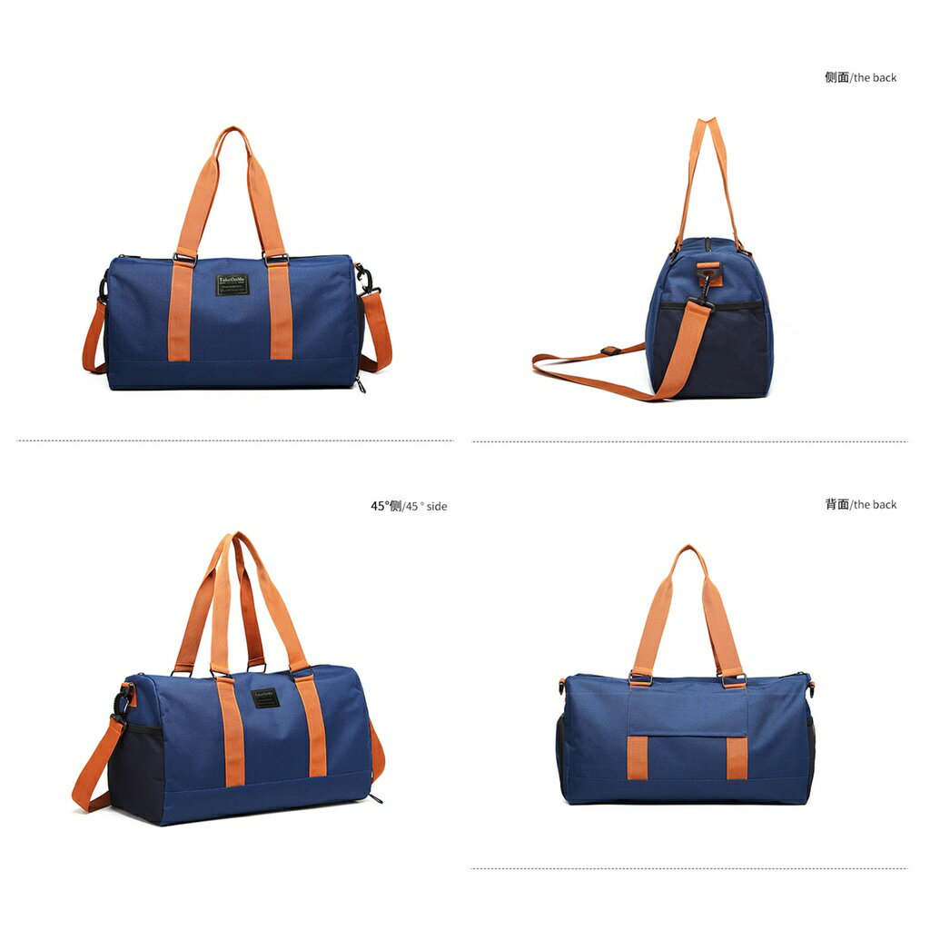 ISONA 防水尼龍材質乾濕分層收納輕薄優質運動旅行手提包 斜背包 側背包 肩背包 7