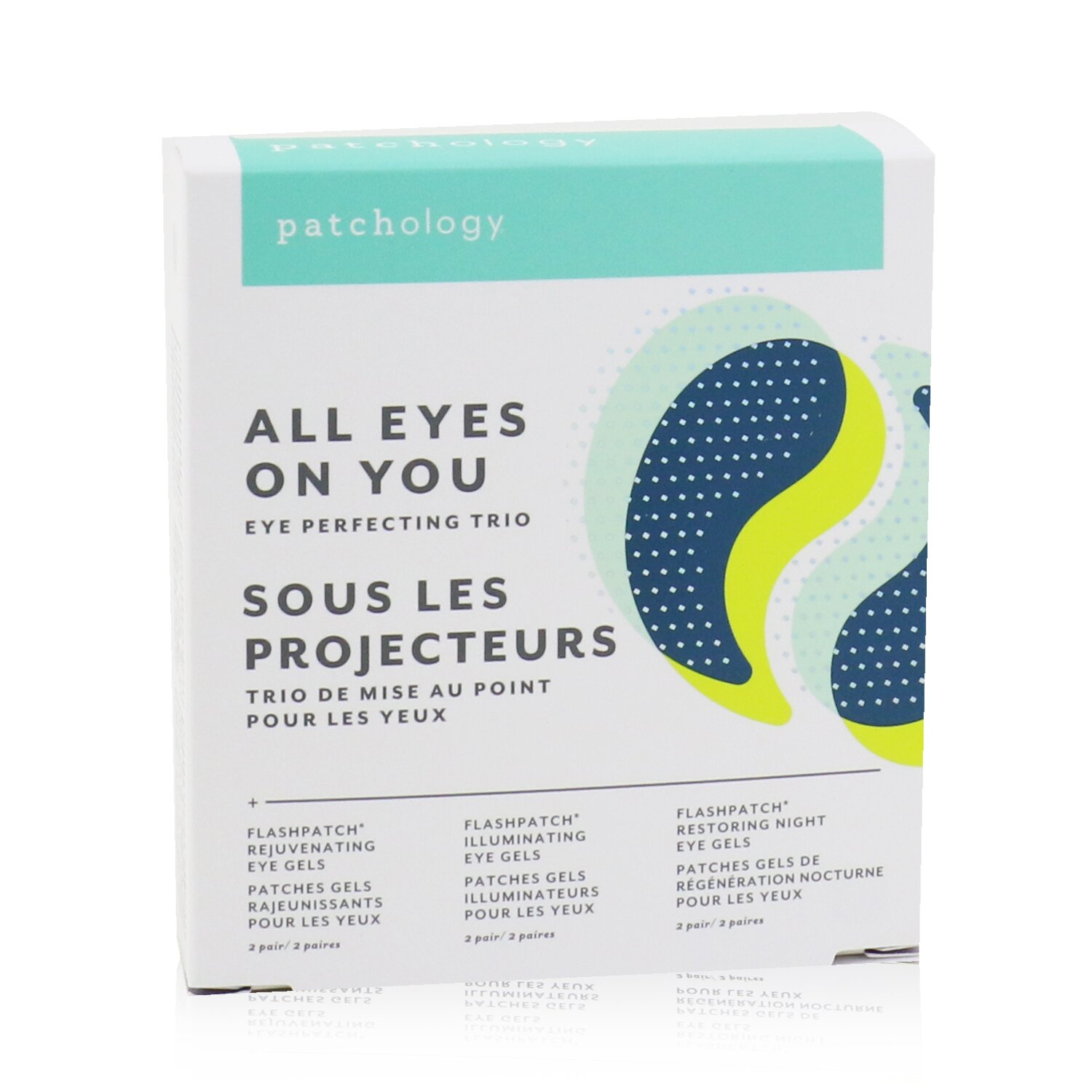 Patchology - FlashPatch眼部啫喱-眼部護理三合一套裝：使肌膚煥發活力，恢復活力，恢復活力