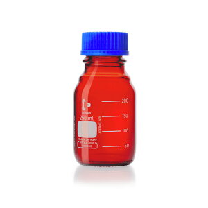 《DURAN/SCHOTT》茶色廣口血清試藥瓶 GL45 Amber Bottle, Media, Screw Cap, GL45 PP Cap
